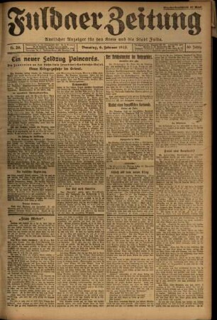 Ausgabe vom Dienstag, den 06. Februar 1923.