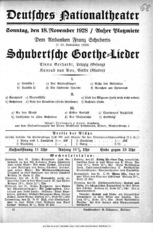 Schubertsche Goethe-Lieder