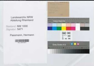 Entnazifizierung Hermann Passmann, geb. 01.04.1900 (Verwaltungsbeamter)
