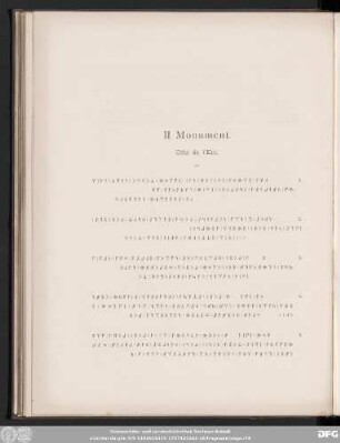 II Monument. Côté de l'Est.