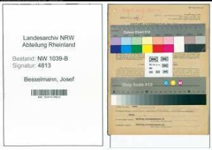 Entnazifizierung Josef Besselmann , geb. 27.12.1899 (Landwirt)