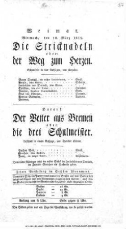 Die Stricknadeln oder: der Weg zum Herzen