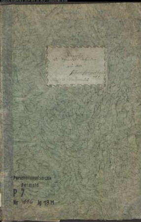 Zivilstandsregister der Munizipalität Harsewinkel (H 1811). (Gemeinde: Harsewinkel, Kreis Warendorf)