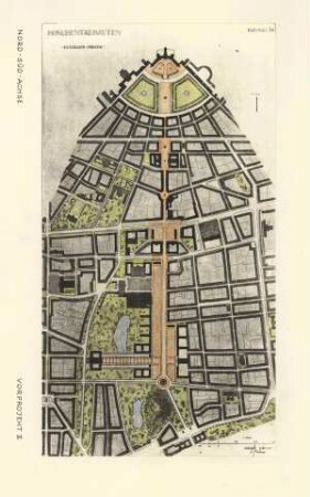 Städtebaulicher Ausbau Karlsruhe. Ettlinger Straße - Via Triumphalis