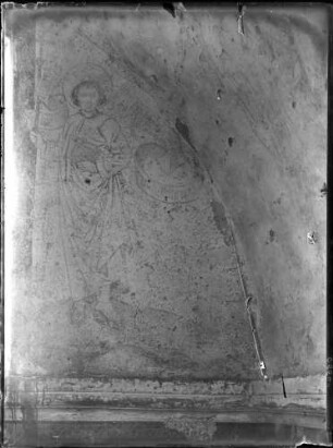 Burgheim Evangelische Kirche früher Sankt Peter Ostwand Wandmalerei (um 1482)