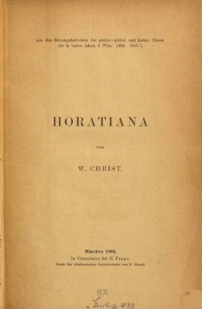 Horatiana
