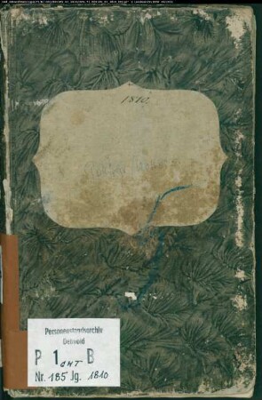 Zivilstandsregister der evangelischen Gemeinde Gohfeld, Kreis Herford (GHT 1810). (Gemeinde: Evangelische Gemeinde Gohfeld)