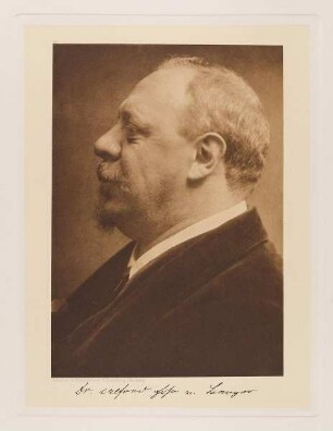 "Freiherr Alfred von Berger, künstlerischer Leiter des Deutschen Schauspielhauses" aus der Mappe "Hamburgische Männer und Frauen am Anfang des XX. Jahrhunderts"