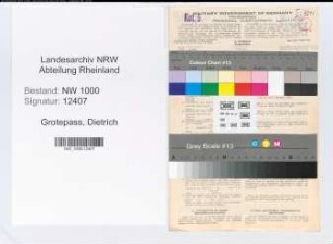 Entnazifizierung Dietrich Grotepass, geb. 17.06.1901 (Mathematiker)