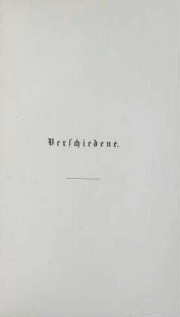 Verschiendene [1832 - 1839]