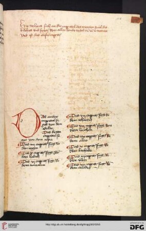 Kapitelverzeichnis Buch III.B