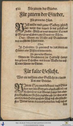 Für kalte Gesücht