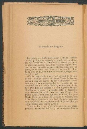 El bastón de Belgrano