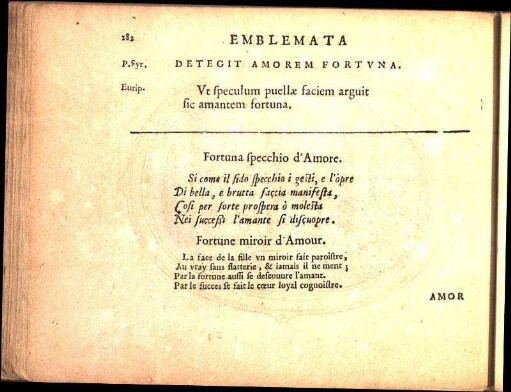Detegit Amorem Fortvna