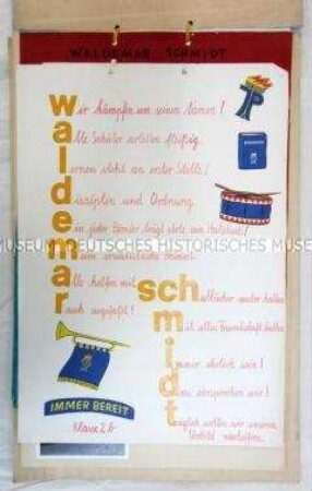 Dokumentation der 7. Polytechnischen Oberschule Berlin-Weißensee zur Verleihung des Namens "Waldemar Schmidt"