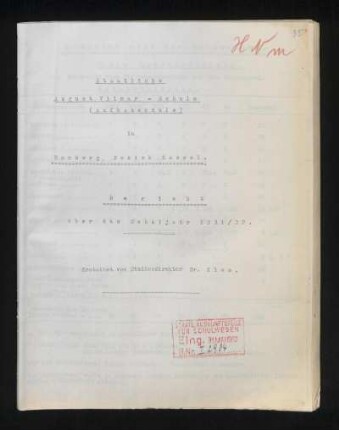 1931/32: Bericht ... - 1931/32