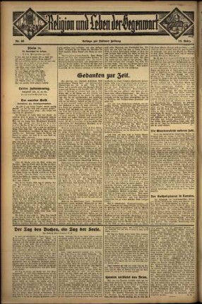 Zweite Ausgabe vom Sonntag, den 19. März 1933.