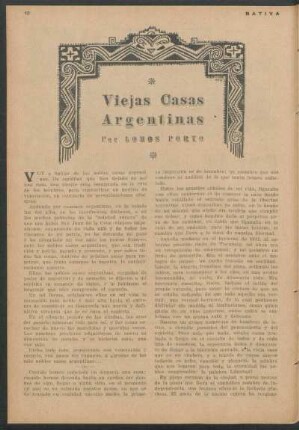 Viejas Casas Argentinas