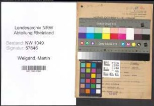 Entnazifizierung Martin Weigand , geb. 05.11.1900 (Haendler)