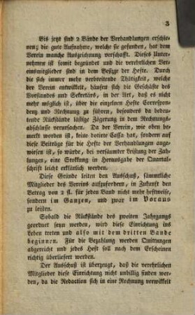 An die verehrlichen Mitglieder des Historischen Vereins für den Regenkreis