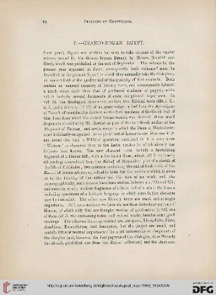 Progress of Egyptology : graeco-roman Egypt