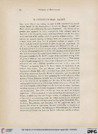 Progress of Egyptology : graeco-roman Egypt