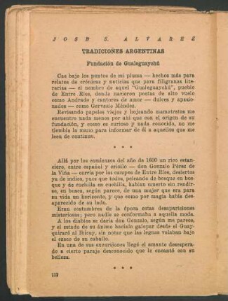 Tradiciones argentinas : Fundación de Gualeguaychú