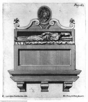 Istoria della citta di Viterbo - Tav. p. 167: S. Francesco, tomba del Cardinale Vicedermiano (?)