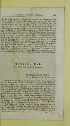 Siebentes Buch. (Vom Jahre 1806 bis auf die Gegenwart.)