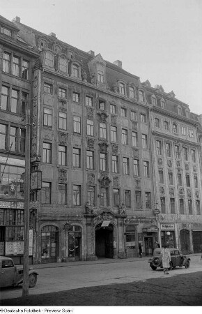 Vorderansicht von Häusern in der Hainstraße