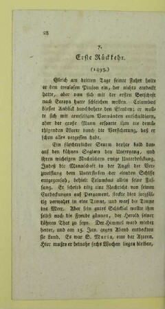 7. Erste Rueckkehr. (1493.)