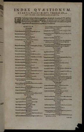 Index Quæstionum, Et Articulorum [...]