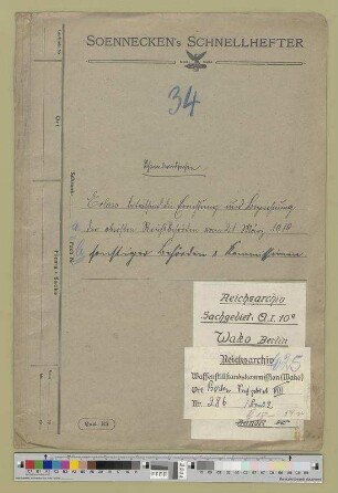 Errichtung und Bezeichnung der obersten Reichsbehörden (Erlass vom 21. März 1919) sowie sonstiger Behörden und Kommissionen