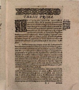 Disputatio jvridica, ad partem tertiam statvtorvm provincialivm Wirttembergicorum : exhibens insignes aliquot quaestiones in materia successionis testamentariae occurrentes