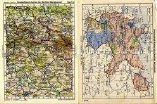 Sammelmappe der "Berliner Morgenpost" mit Karten des Deutschen Reiches