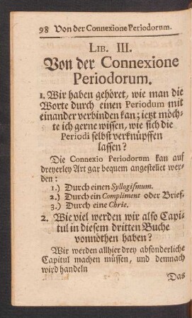 Lib. III. Von der Connexione Periodorum