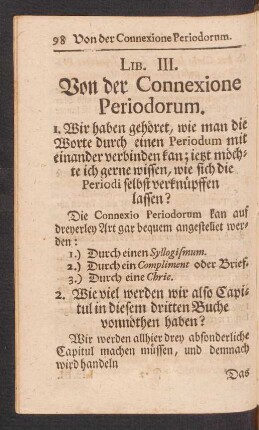 Lib. III. Von der Connexione Periodorum