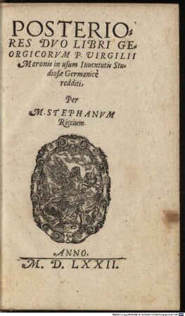 Posteriores duo Libri Georgicorum