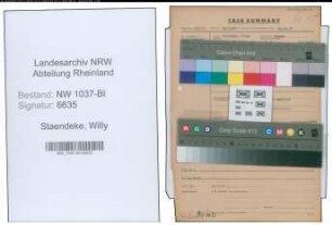 Entnazifizierung Willy Staendeke , geb. 00.00.0000 (Techn.Inspektor)