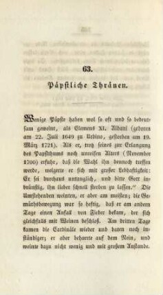 63. Päpstliche Thränen
