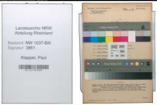 Entnazifizierung Paul Klapper , geb. 24.07.1904 (Kriminalbeamter)