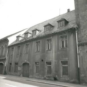 Oederan, Chemnitzer Straße 5. Wohnhaus (18. Jh.). Straßenansicht