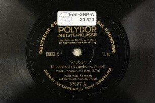 Unvollendete Symphonie, h-moll : [op. posth.] ; 2. Satz: Andante con moto, II. Teil