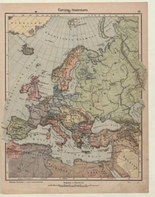 Europa, Staatenkarte