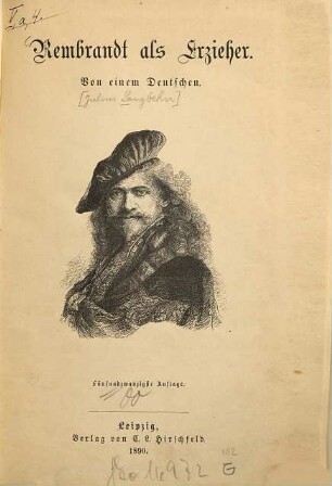 Rembrandt als Erzieher