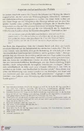 Aspekte einheitsstiftender Politik