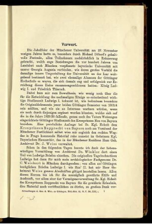 Vorwort / Einleitung