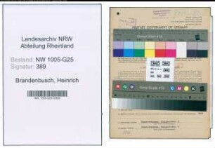 Entnazifizierung Heinrich Brandenbusch , geb. 16.04.1893 (Hausmeister)