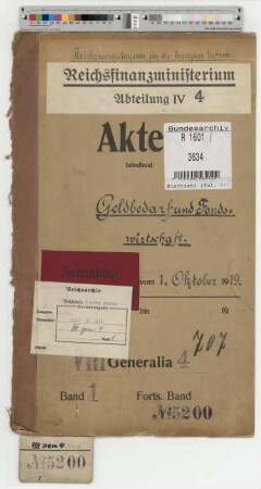 Geldbedarf und Fondswirtschaft