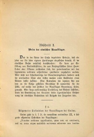 Grund und Wesen der römischen Noxalklagen